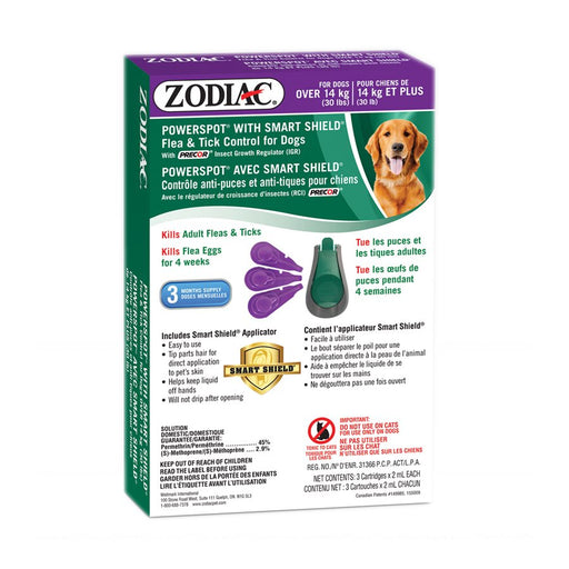 Zodiac smart shield powerspot chien de plus de 30 lb