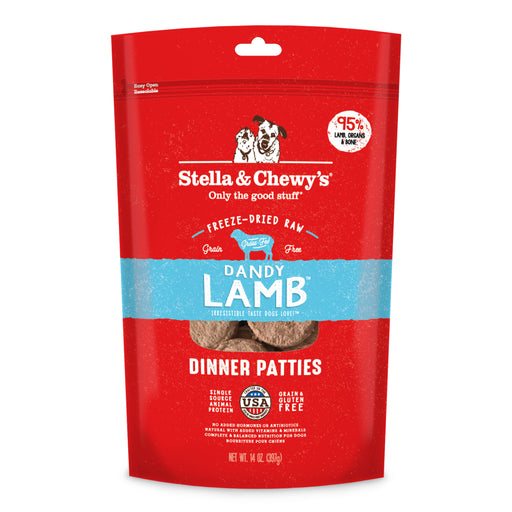 Stella & chewy's galettes agneau cru lyophilise nourriture pour chien