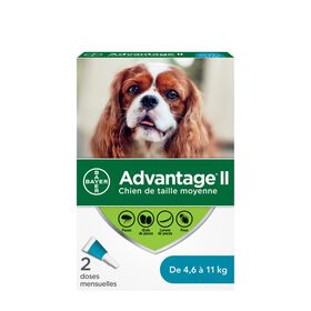 Advantage II - Protection puces+poux - Pour chiens