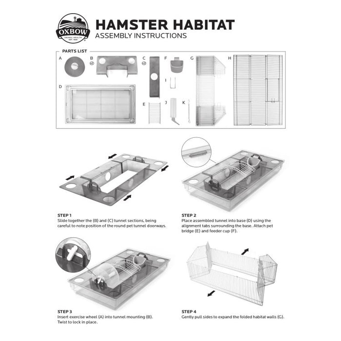 Oxbow habitat cage hamster