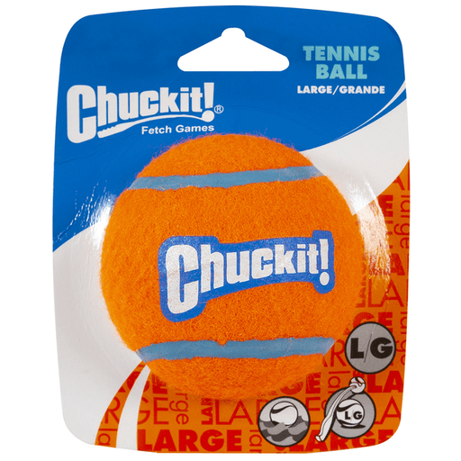 Chuck it balle de tennis large pour chiens