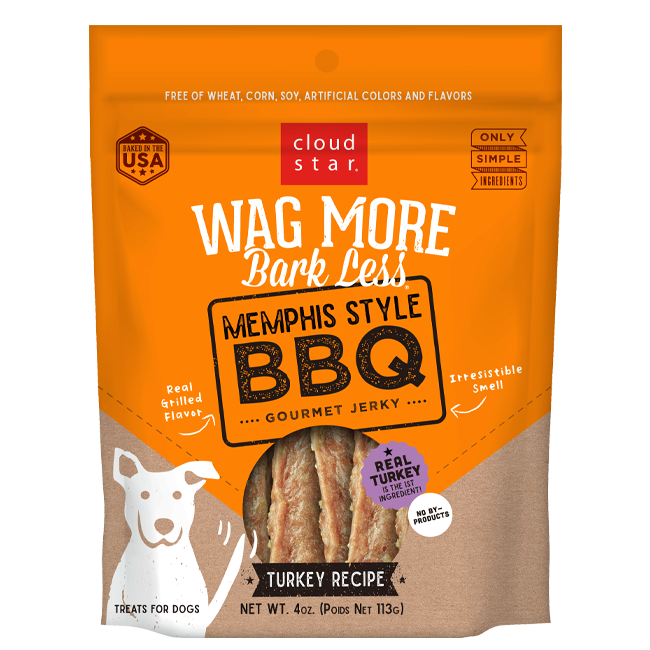 Wag more memphis style dinde jerky pour chiens