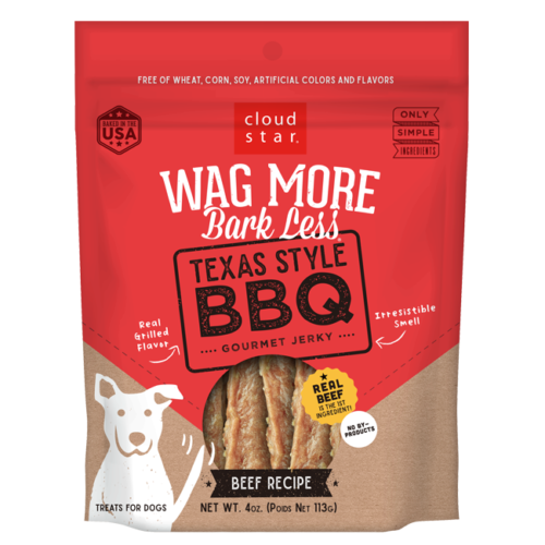 Wag more texas style boeuf jerky gâterie pour chiens