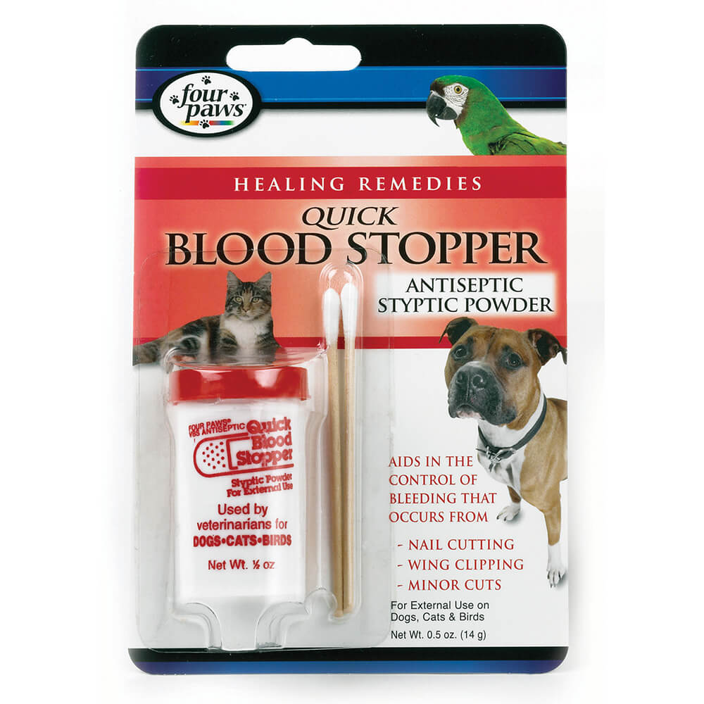 Blood stopper poudre antiseptique pour griffes pour chiens et chats