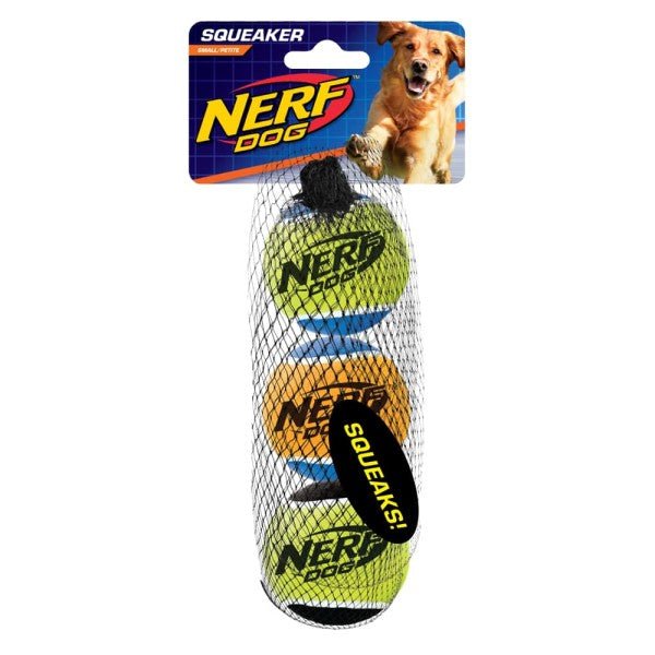 Nerf petite balle tennis 3 jouet pour chiens - JOUET CHIEN - Animaux Bouffe - Nerf petite balle tennis 3 jouet pour chiens