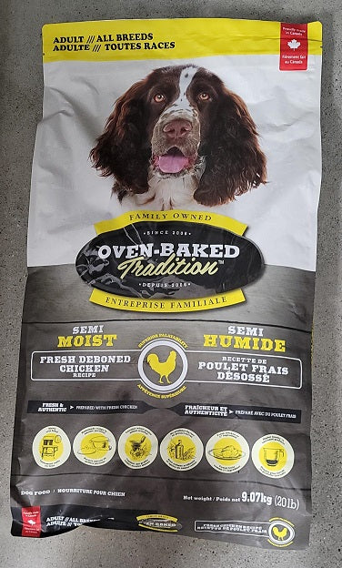 Oven-Baked Tradition nourriture pour chien poulet semi humide
