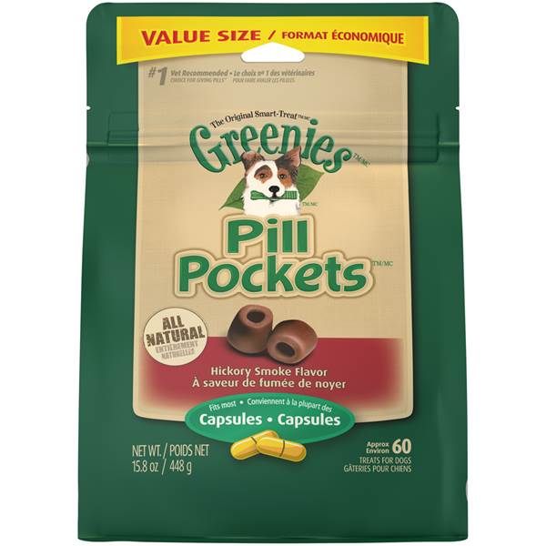 Greenies Gâteries Pill Pockets capsules pour chien 7.9 oz