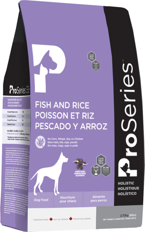 Proseries poisson et riz nourriture pour chiens