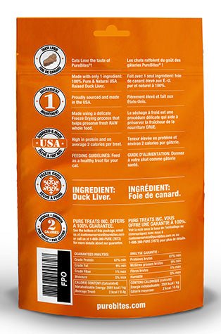 PureBites gâterie canard pour chats - Gateries pour chats - PureBites - PureBites gâterie canard pour chats