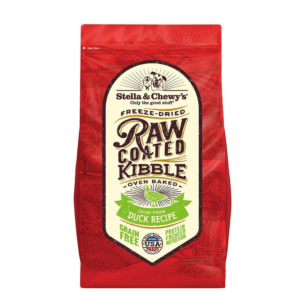 Stella & chewy's raw coated canard nourriture pour chien