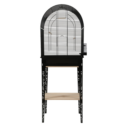 Cage Chic Patio et meuble, grande, noire, 53 x 33 x 74 cm pour oiseaux